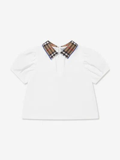 Burberry Baby Girls Alesea Top In White