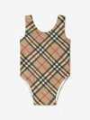 BURBERRY BABY GIRLS ARCHIVE CHECK TIRZA SWIMSUIT