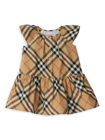 Burberry Baby Girl's, Little Girl's & Girl's Talley Check Dress In Brown