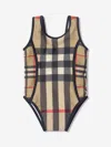 Burberry Baby Girls Mini Nigella Swimsuit In Beige