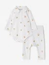 Burberry Baby Mini Bear Bodysuit Set In White
