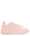 Burberry Leather Box Sneakers In Pink