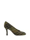 Burberry Baby Check Knit Pump In Furrow Ip Check