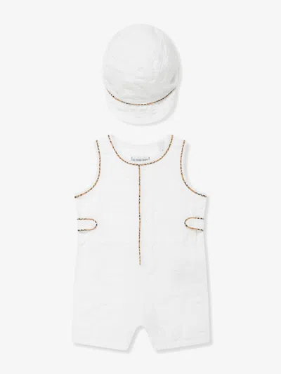 Burberry Baby Salim Gift Set In White