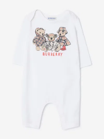 Burberry Kids'  Baby Thomas Bear And Friends Romper In White