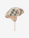 Burberry Baby Turner Check Hat In Brown