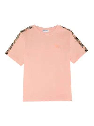 Burberry Baby's, Little Girl's & Girl's Check Tape T-shirt In Pink