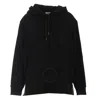 Burberry Back Check Panel Cotton Hoodie In Black