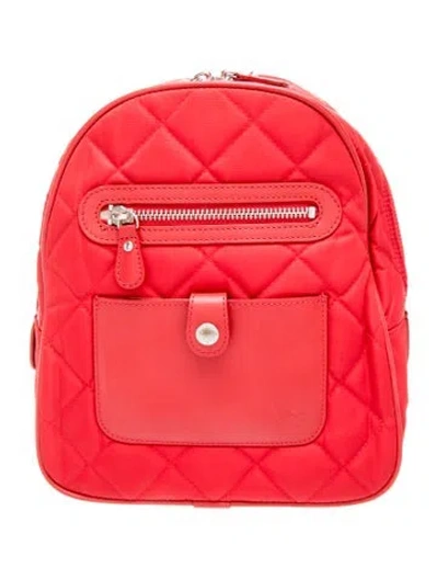 Pre-owned Burberry Backpack In Red