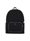 Burberry Backpacks Front Zip Pocket Adjustable Straps In Black