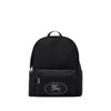 Burberry Black Backpack With Spacious Design And Padded Straps In Black