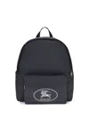 Burberry Black Backpack With Spacious Design And Padded Straps