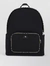 Burberry Backpacks Front Zip Pocket Adjustable Straps In Black