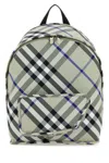 Burberry Shield Backpack Checkered Front Pocket In Printed