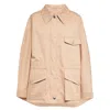 Burberry Backwell Single-breasted Cotton Jacket