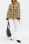 Burberry Check Lightweight Jacket In Beige