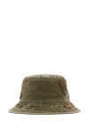 Burberry Badge Cotton Bucket Hat In Khaki