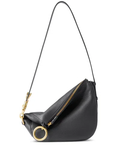 Burberry Mini Knight Handbag In Black