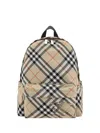 Burberry Check Pattern Backpack With Front Pocket