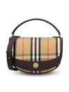 Burberry Mini Handbag With Check Pattern And Top Handle In Multi