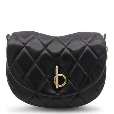 ハンドバッグ Burberry Handbags Black Burberry Black Calfskin Leather Studded Crossbody Mini