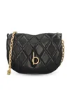 Burberry Rocking Medium Quilted Leather Shoulder Bag In Black
