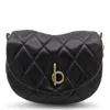 Burberry Rocking Horse Quilted Leather Crossbody Bag In Black