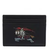 Burberry Sandon Leather Card Case In Black