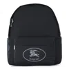 Burberry Black Backpack With Spacious Design And Padded Straps