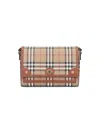 Burberry 'shoulder Bag With Check Pattern Notes In Brown