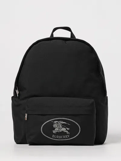Burberry Black Backpack With Spacious Design And Padded Straps