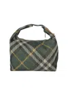 Burberry Green Mini Peg Duffle Bag In Green