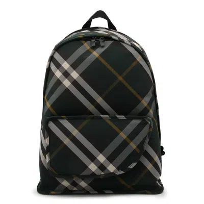 Burberry Dark Green Backpacks