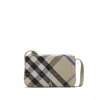 Burberry Snip Check Jacquard Shoulder Bag In Neutral