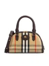 Burberry Check Coated Canvas Shoulder Bag In Sand