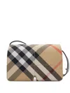 Burberry Check Snip Cross-body Bag In Sand Ip Check