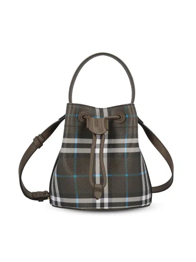 Burberry Archivio Check Bucket Bag In Snug Ip Check