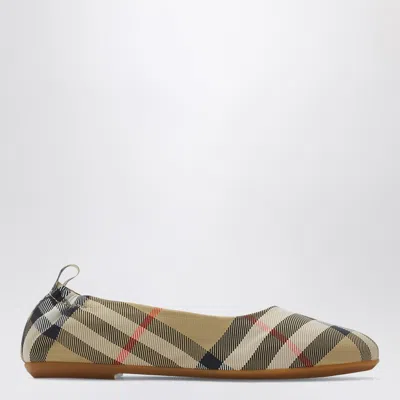 BURBERRY BALLERINA BEIGE CHECK PATTERN