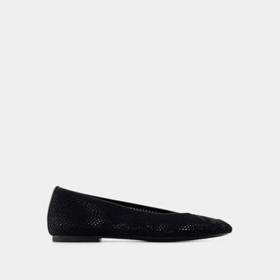 BURBERRY BALLERINES - BURBERRY - CUIR - NOIR