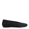 Burberry Mesh Fabric Ballerinas In Black