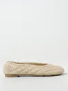 Burberry Leather Ballet Flats In Beige