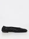 Burberry Quilted Leather Sadler Ballet Flats In Black