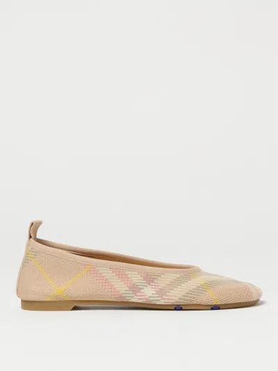 BURBERRY BALLET FLATS BURBERRY WOMAN COLOR IVORY,G49413044