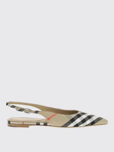 BURBERRY BALLET FLATS BURBERRY WOMAN COLOR SAND,G91344054