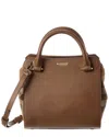 Burberry Banwell Check Canvas & Leather Satchel In Brown