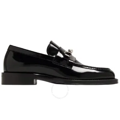 Burberry Barbed Low Stacked Heel Loafers