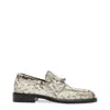 Burberry Barbed Python-print Loafers