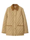 Burberry Padded Jackets With Corduroy Collar In Neutral