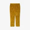 Burberry Baroque Velvet Tailored Trousers In Yellow
