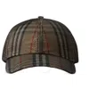 Burberry Baseball Cap In Black/beige